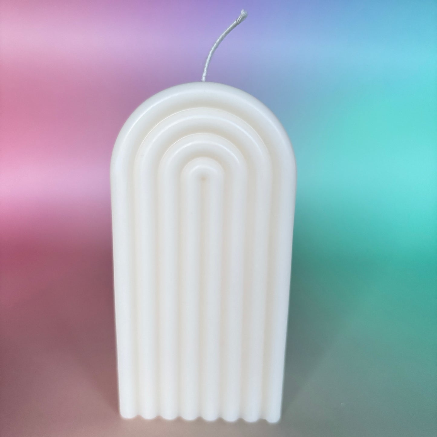 Regenbogen Stumpenkerzen