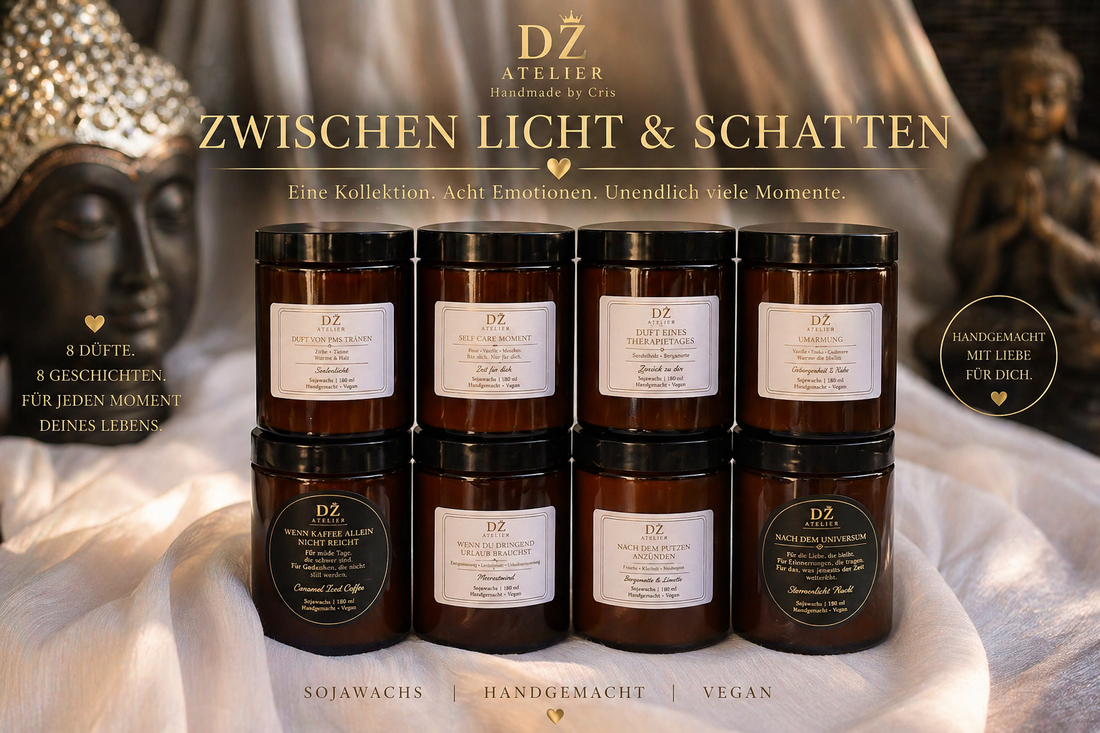 Zwischen Licht & Schatten – Duftkerzen Kollektion | DZ ATELIER