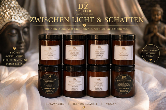 Zwischen Licht & Schatten – Duftkerzen Kollektion | DZ ATELIER