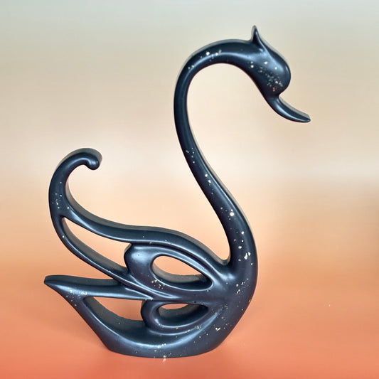 Schwan-Skulptur – Velvet Shadow Kollektion