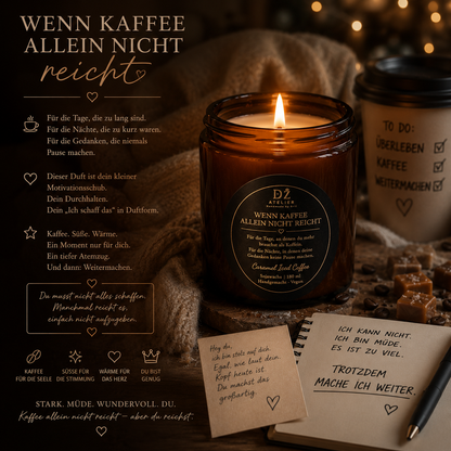 Wenn Kaffee allein nicht reicht – Duftkerze Kaffee & Karamell