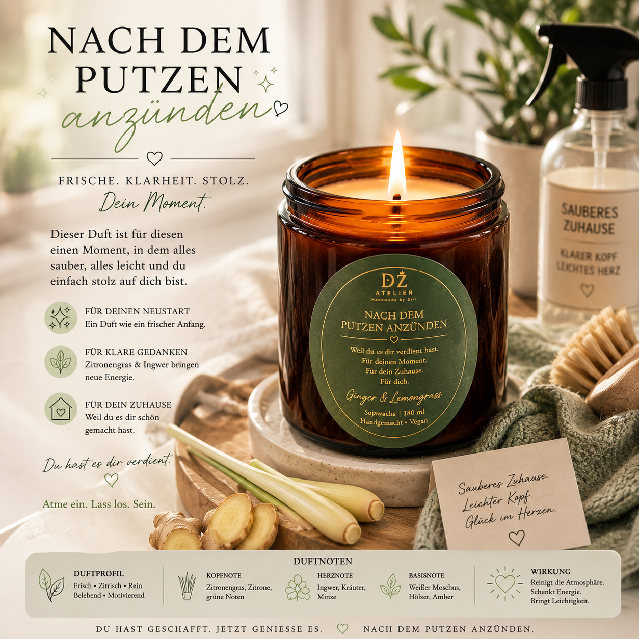 NACH DEM PUTZEN ANZÜNDEN