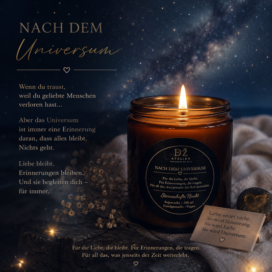 Nach dem Universum Duftkerze (180 ml) – Sojawachs | DZ Atelier