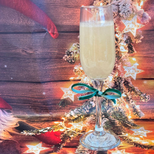 Sektglas-Kerze – „New Year Sparkle“