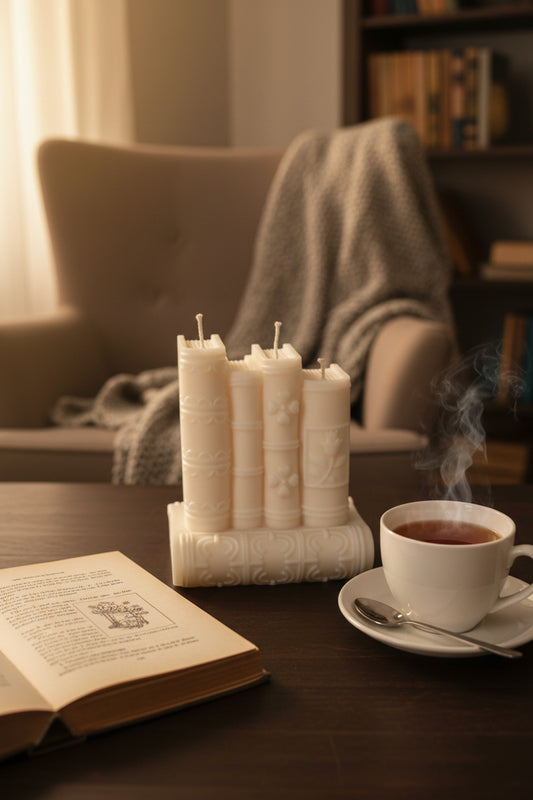 Buchkerze „Antike Bibliothek“