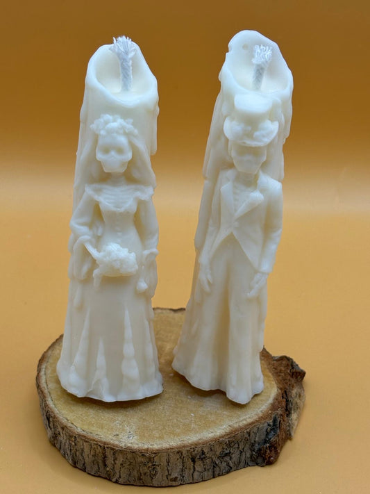 Halloween Geisterbraut & Bräutigam Kerze